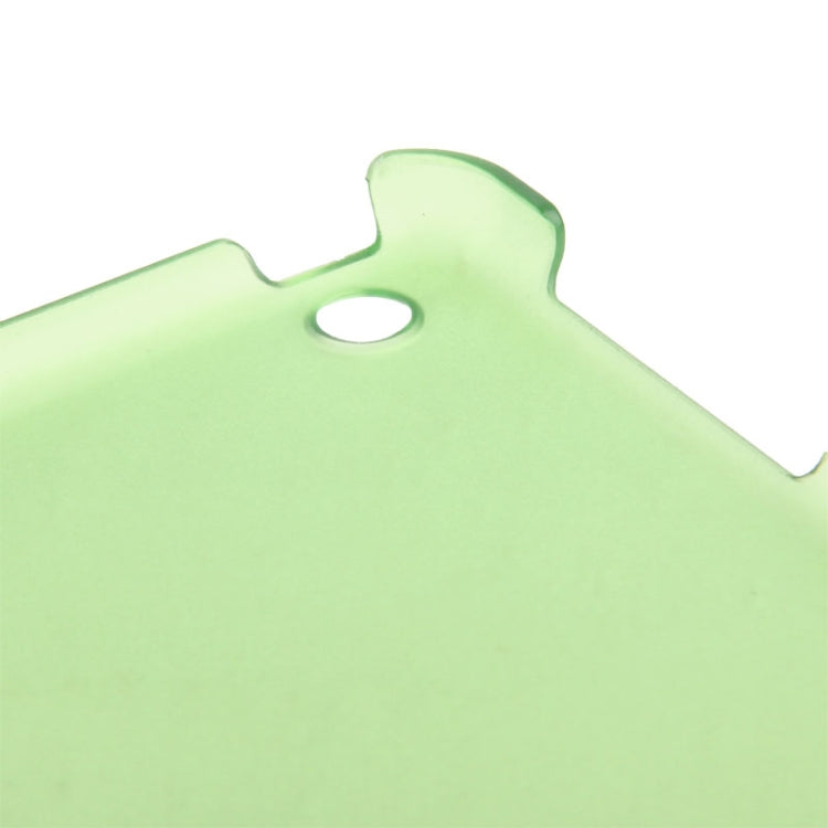 3-folding Leather Cover Frosted Plastic Case with Holder & Sleep / Wake-up Function for iPad Air