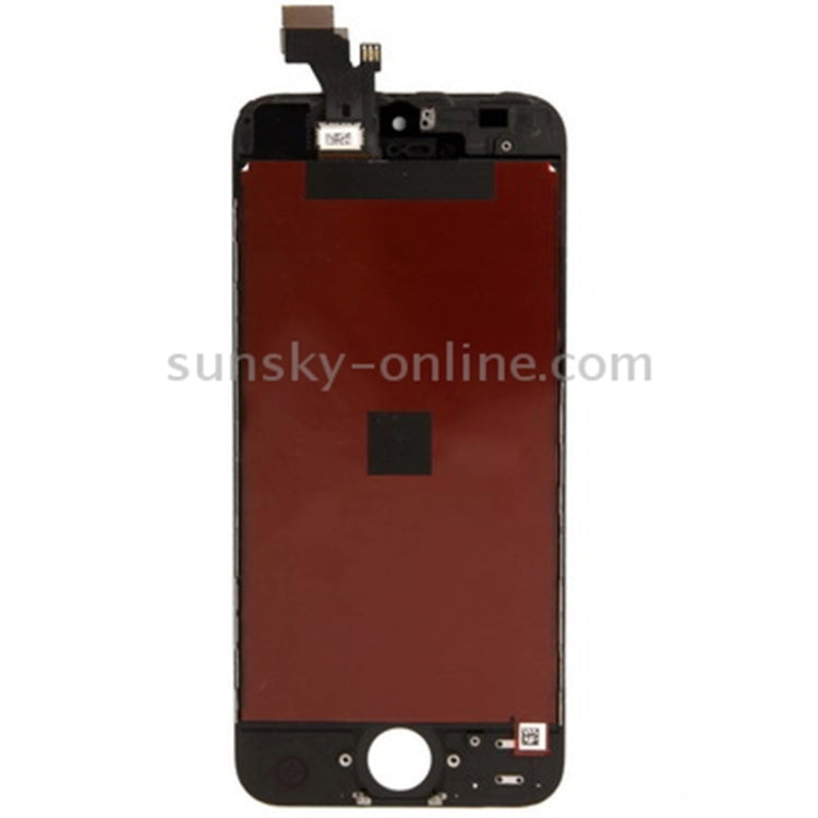 Écran LCD avec cadre pour iPhone 5, Noir, Blanc