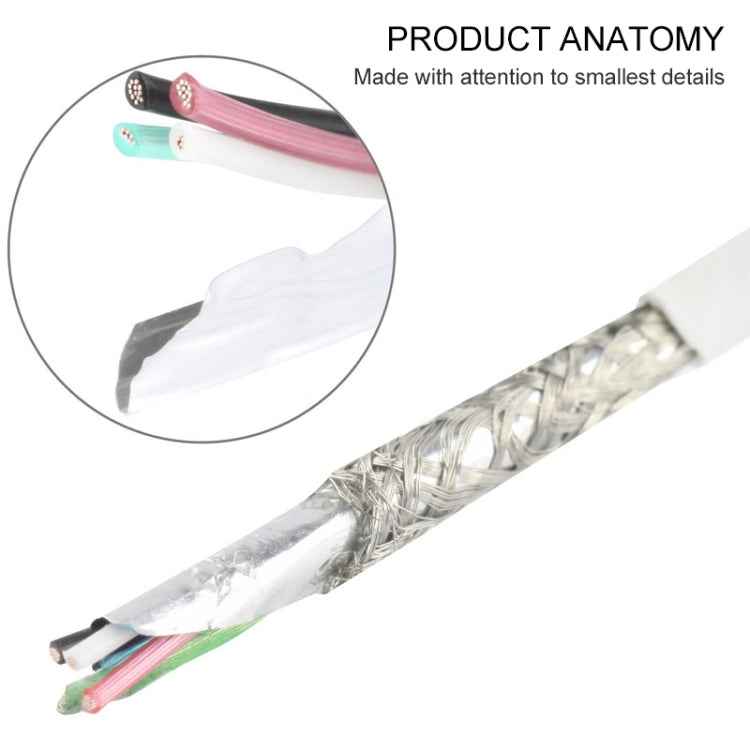 USB to 8 Pin Multiple Strands TPE Sync Data / Charging Cable, Cable Length: 1m