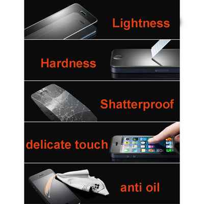 0.26mm 9H+ Surface Hardness 2.5D Explosion-proof Tempered Glass Film for iPhone 5 / 5S /5C