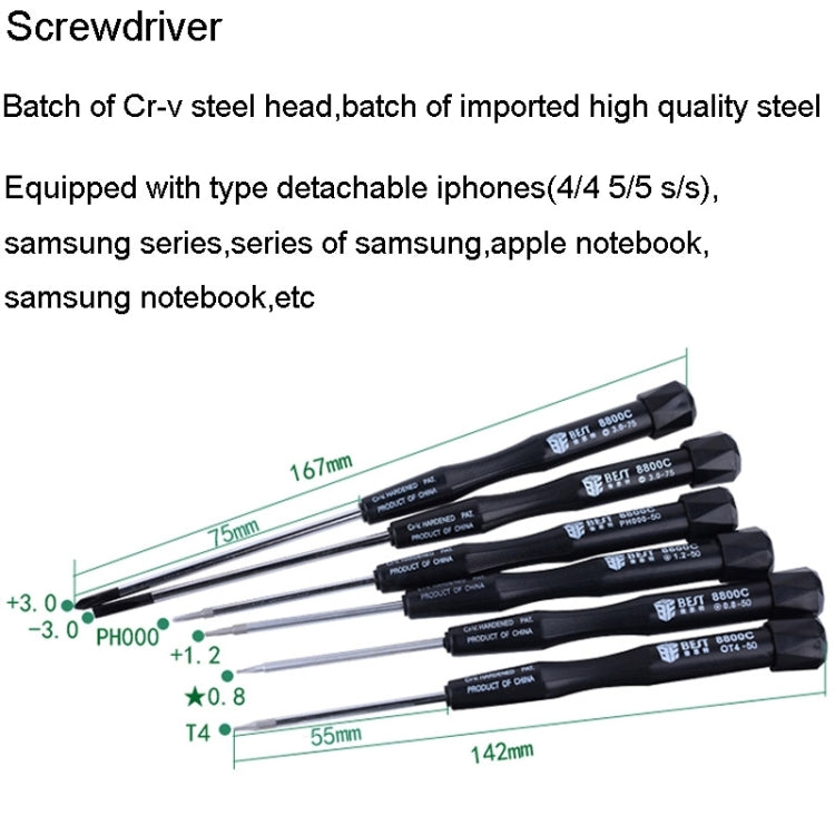 BEST BST-112 22 in 1 Profession Multi-purpose Repair Tool Set for Mobile Phone / Laptop Computer