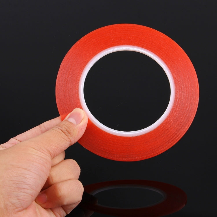 3mm Width Double Sided Adhesive Sticker Tape for iPhone / Samsung / HTC Mobile Phone Touch Panel Repair, Length: 25m (Red)