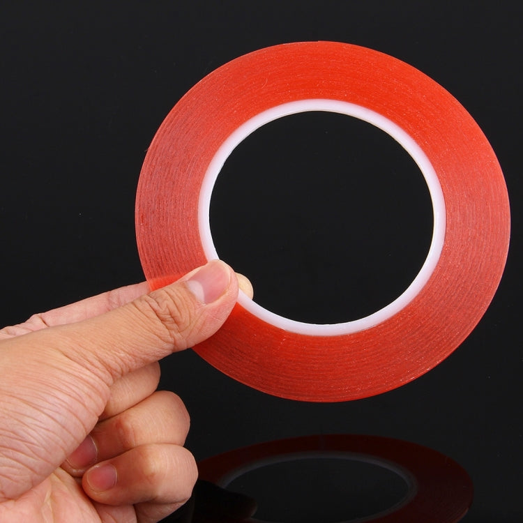 2mm Width Double Sided Adhesive Sticker Tape for iPhone / Samsung / HTC Mobile Phone Touch Panel Repair, Length: 25m (Red)
