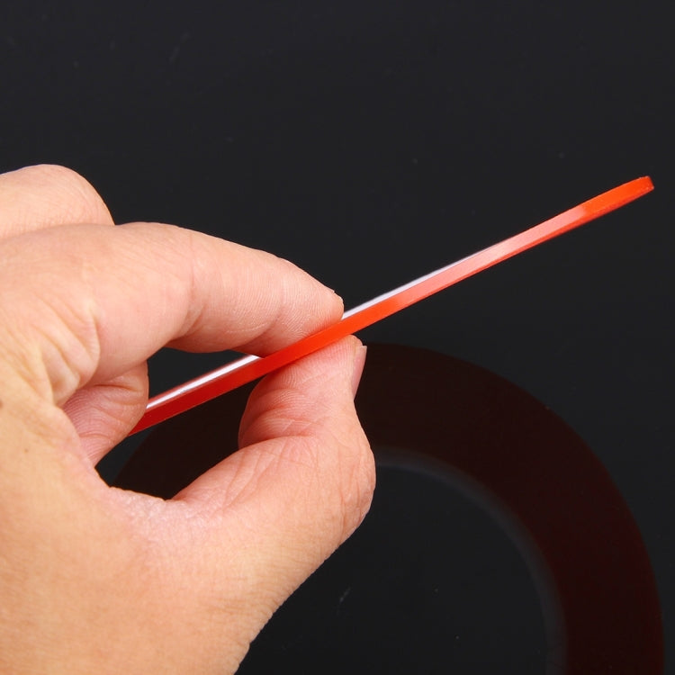 2mm Width Double Sided Adhesive Sticker Tape for iPhone / Samsung / HTC Mobile Phone Touch Panel Repair, Length: 25m (Red)