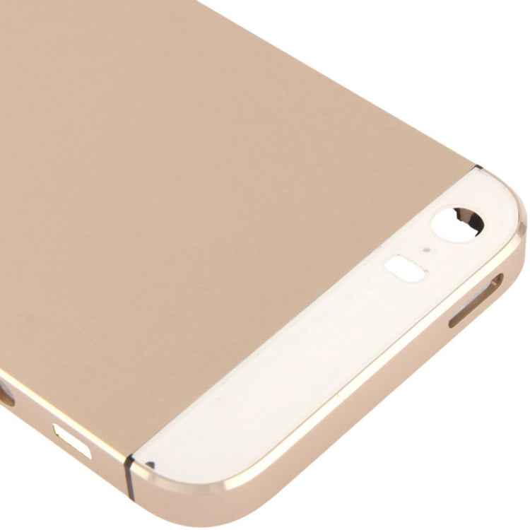 Full Housing Alloy Back Cover with Mute Button + Power Button + Volume Button + Nano SIM Card Tray for iPhone 5S, For iPhone 5S