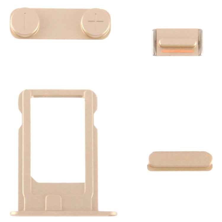 Full Housing Alloy Back Cover with Mute Button + Power Button + Volume Button + Nano SIM Card Tray for iPhone 5S, For iPhone 5S