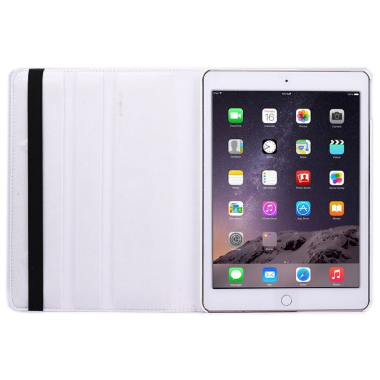 360 Degree Rotation Litchi Texture Flip Leather Case with 2 Gears Holder for iPad Air 2