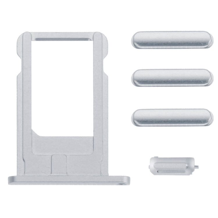 Full Assembly Housing Cover for iPhone 6, Including Back Cover & Card Tray & Volume Control Key & Power Button & Mute Switch Vibrator Key, For iPhone 6(with side kyes)