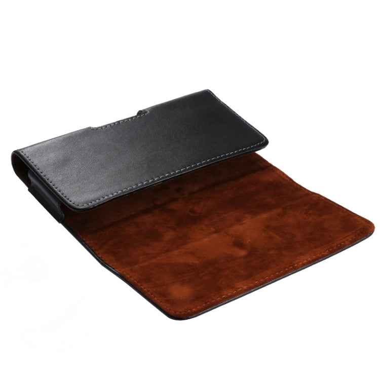 Universal Horizontal Style Leather Case / Waist Bag with Back Splint for iPhone 6 , Galaxy S4 & S3