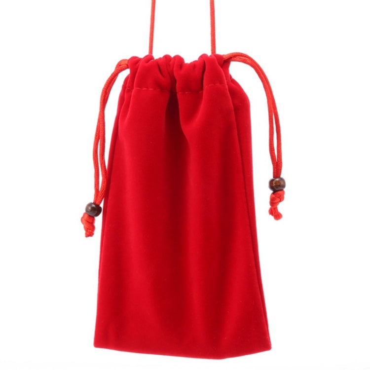 Universal Leisure Cotton Flock Cloth Carry Bag with Lanyard for iPhone 6 / Galaxy S6 / S5 / G900 / S IV / i9500 / SIII / i9300