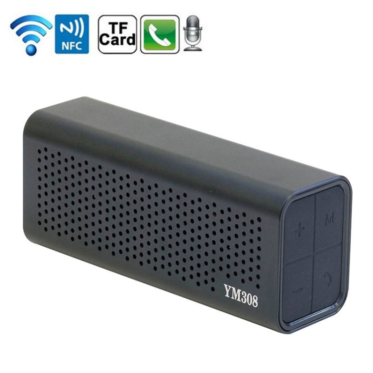 Enceinte Bluetooth NFC portable rechargeable YM-308, compatible carte TF