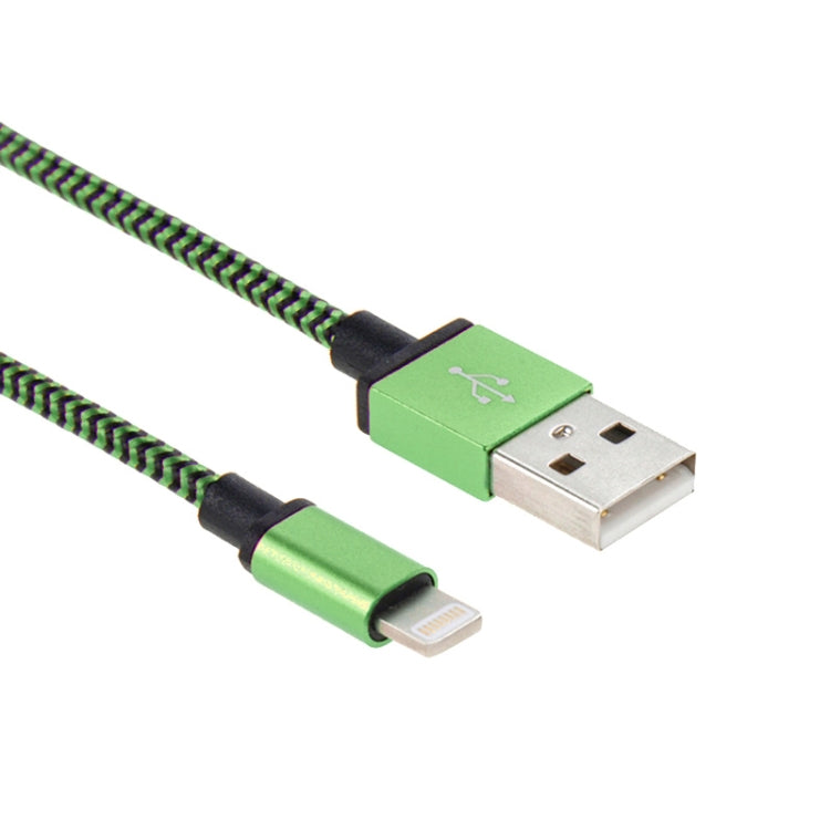 2A Woven Style USB to 8 Pin Sync Data / Charging Cable, Cable Length: 1m