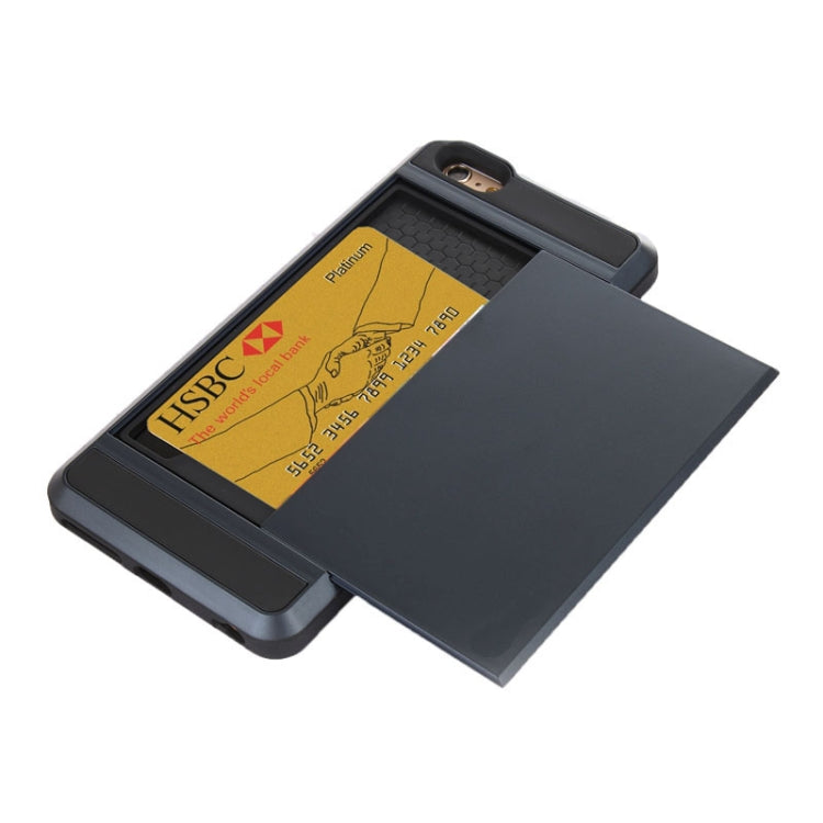 Funda combinada Blade PC + TPU con ranura para tarjetas para iPhone 6