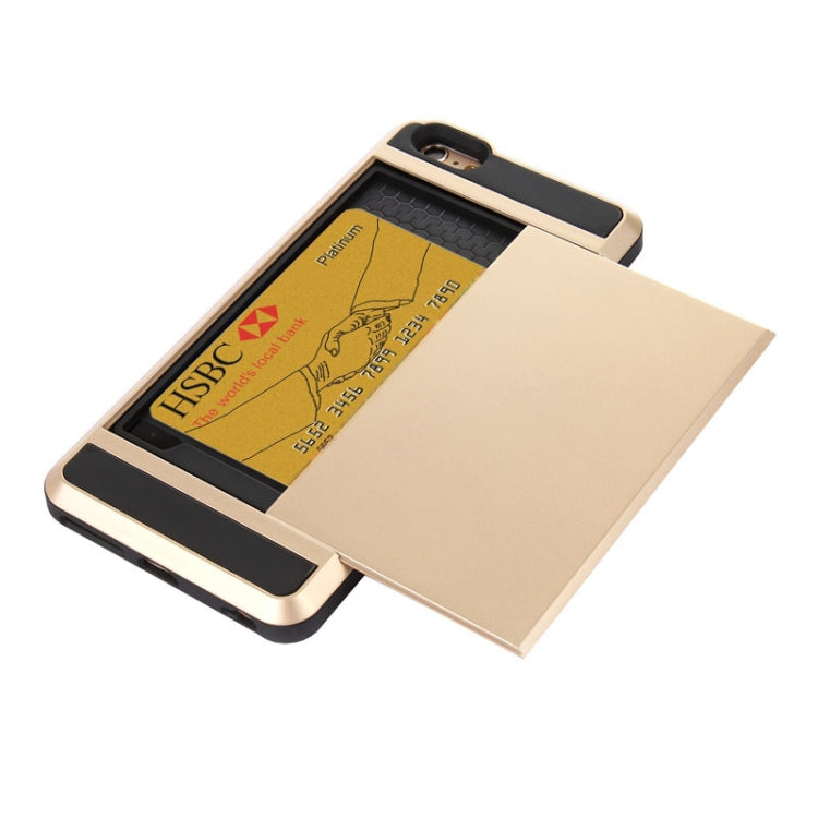 Funda combinada Blade PC + TPU con ranura para tarjetas para iPhone 6