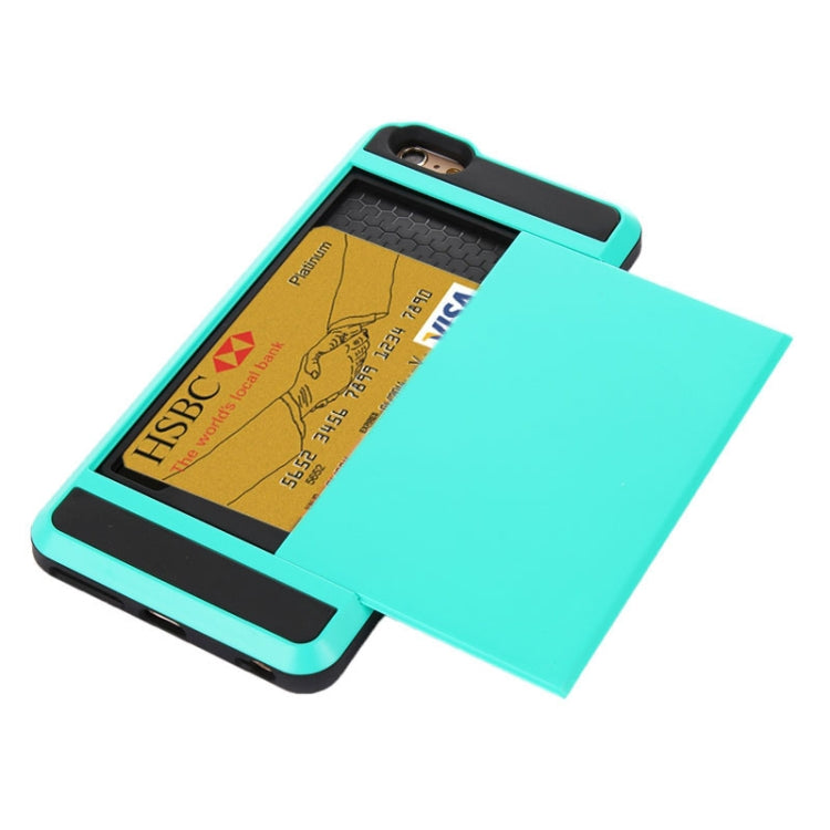 Funda combinada Blade PC + TPU con ranura para tarjetas para iPhone 6