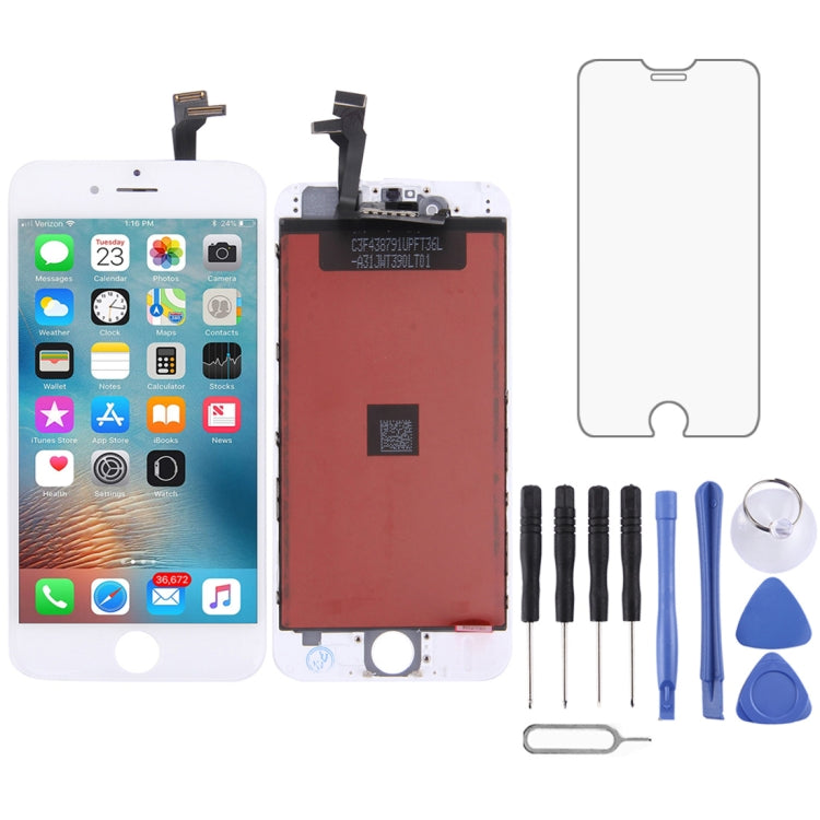 LCD Screen with Frame for iPhone 6, 3 in 1 for i6 White, For iPhone 6(TFT) - BSPART