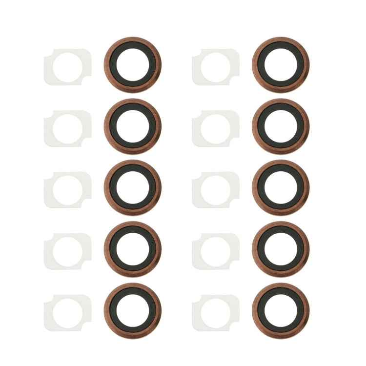 Rear Camera Lens Ring + Flashlight Bracker for iPhone 6s Plus, 10 Pairs / Set, For iPhone 6s Plus