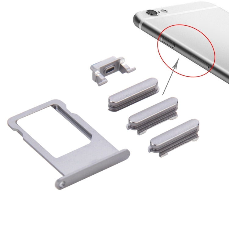 Touche supérieure du plateau de carte pour iPhone 6s (argent), pour iPhone 6s (or rose), pour iPhone 6s