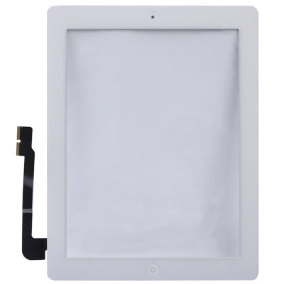 (Bouton de contrôleur + bouton d'accueil PCB membrane câble flexible + adhésif d'installation du panneau tactile) Panneau tactile pour nouvel iPad (iPad 3), pour nouvel iPad + adhésif, pour nouvel iPad + adhésif