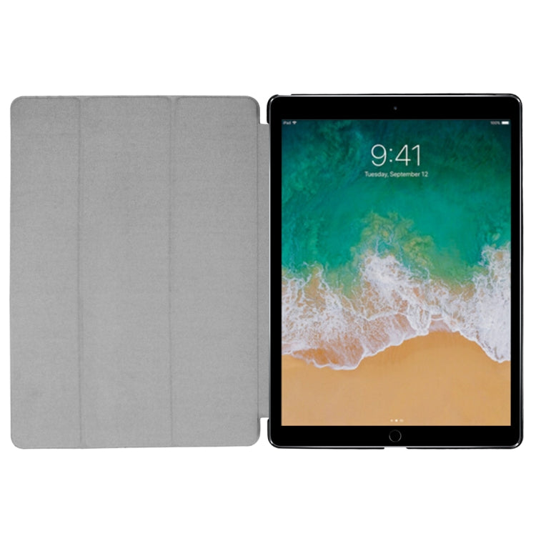 Custer Texture Horizontal Flip Smart Leather Case with 3-folding Holder & Sleep / Wake-up Function for iPad ro 12.9 inch 2017 / 2015, For iPad Pro 12.9 inch