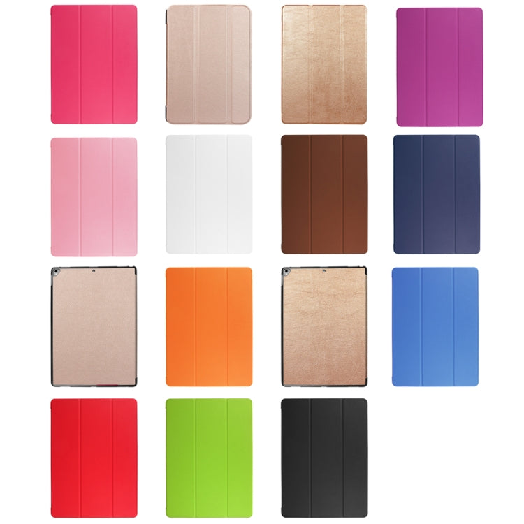 Custer Texture Horizontal Flip Smart Leather Case with 3-folding Holder & Sleep / Wake-up Function for iPad ro 12.9 inch 2017 / 2015, For iPad Pro 12.9 inch