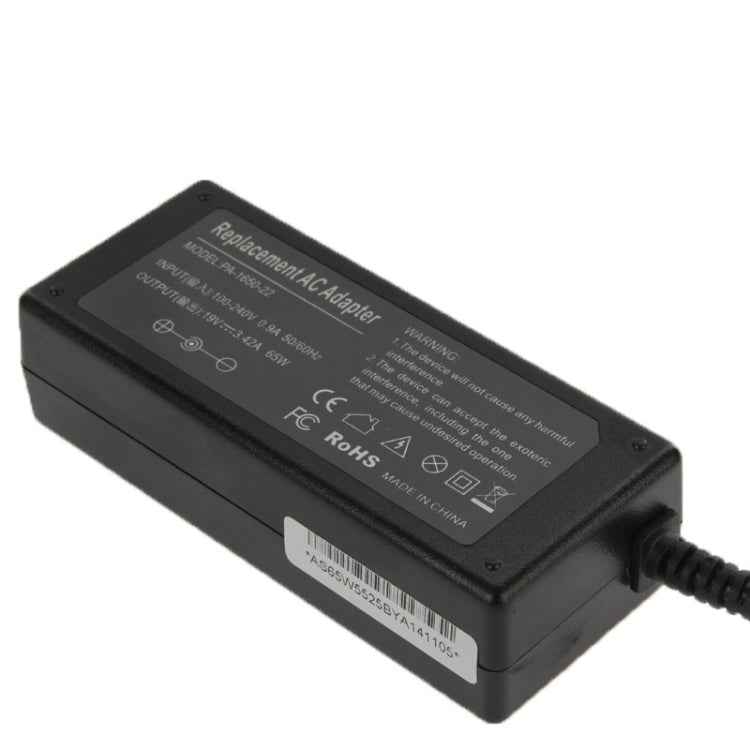 65W 19V 3.42A AC Adapter for Acer Laptop, Output Tips: 5.5mm x 2.5mm