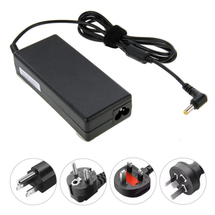 PA-1750-04 90W 19V 4.74A Mini AC Adapter for Acer / Toshiba Laptop, Output Tips: 5.5mm x 1.7mm