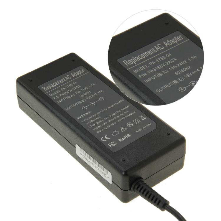 PA-1750-04 90W 19V 4.74A Mini AC Adapter for Acer / Toshiba Laptop, Output Tips: 5.5mm x 1.7mm