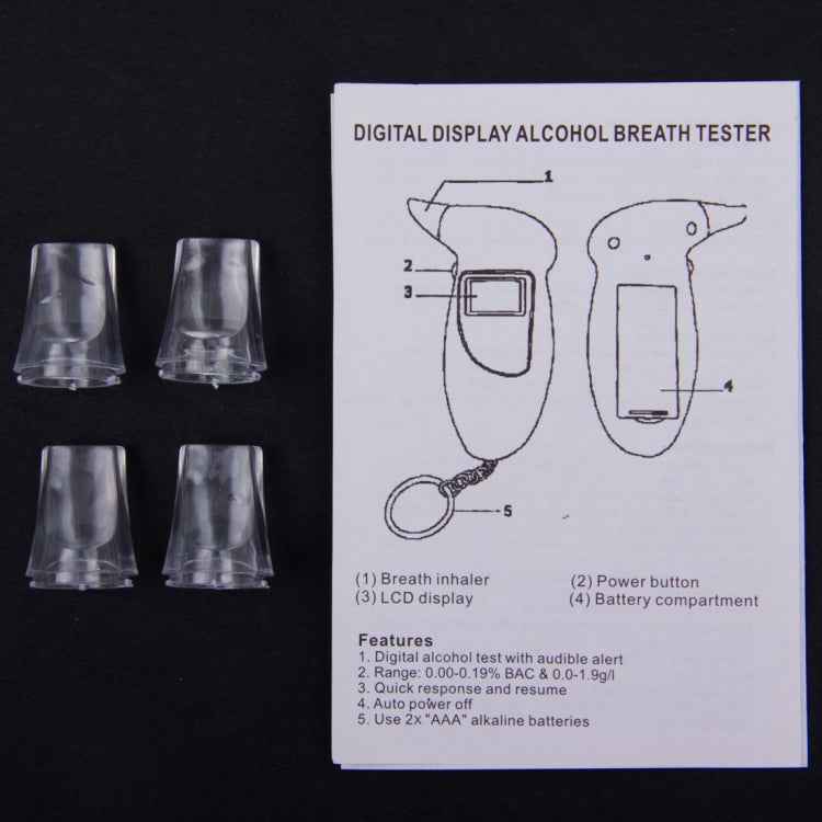 LCD Digital Alcohol Tester Breathalyzer