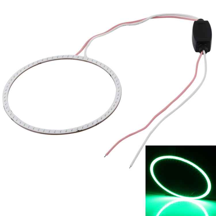 90mm 5W 180LM Angel Eyes Circles Car Headlight COB LED Lights for Vehicles, DC 12-24V