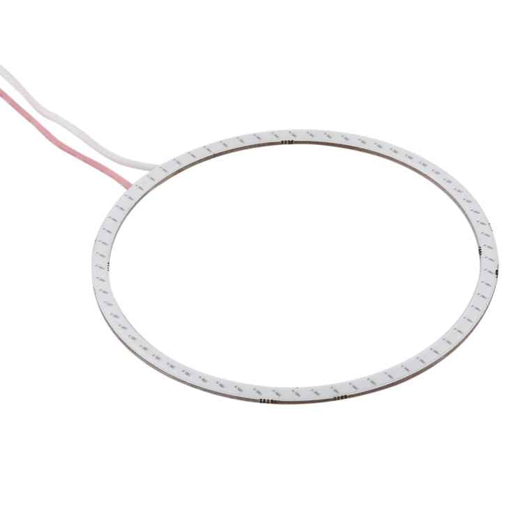 90mm 5W 180LM Angel Eyes Circles Car Headlight COB LED Lights for Vehicles, DC 12-24V