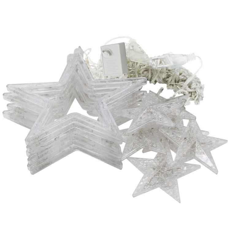 8-Mode Colorful 10 Stars Style Light Christmas Decorative Icicles Strip Light, EU Plug