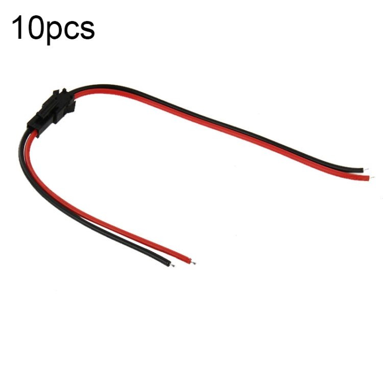 10pcs LED Strip 2 Pin Connector Cable Male Female Connect Wire for Led Lamp Driver, Length: 10cm + 13cm