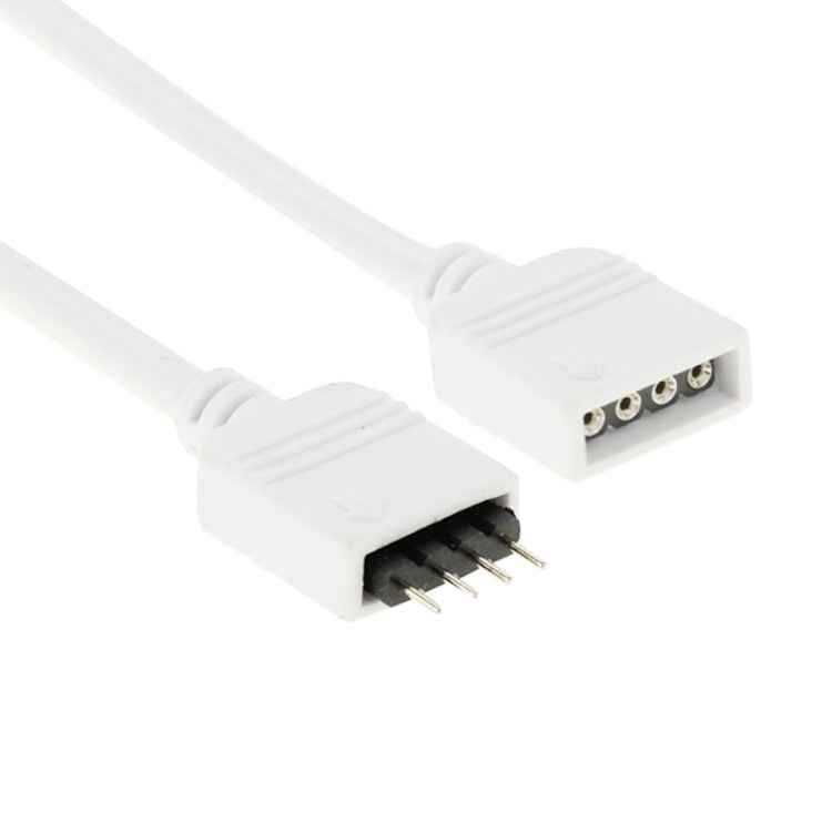 4 Pin Male to 4 Pin Female Connector Extension Cable for LED Strip, Length: 30cm