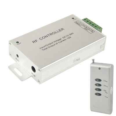 12A RF Audio Controller for RGB LED Strip Remote Controller(Silver)
