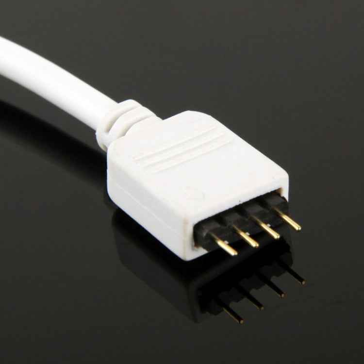 10mm No Need Soldering 4 Pin Male Connector for RGB 5050 SMD LED Strip, Length: 16cm