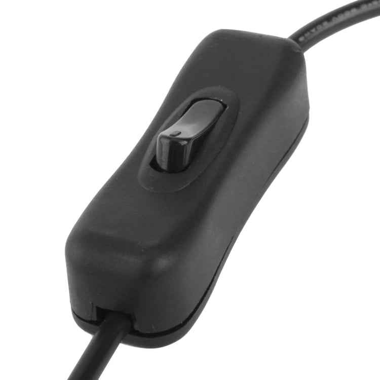 5.5 x 2.1mm Female to 2x Male DC Power Cable Connector with Switch for LED Strip, Length: 30cm