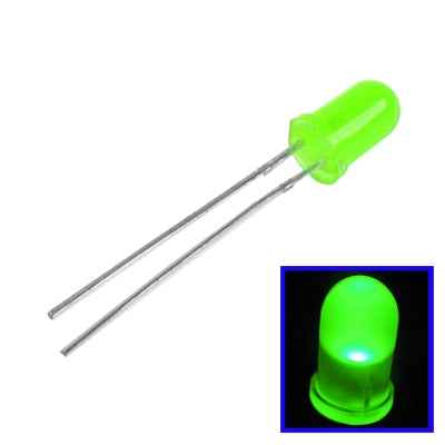 1000 PCS 3mm Green Light Round LED Lamp