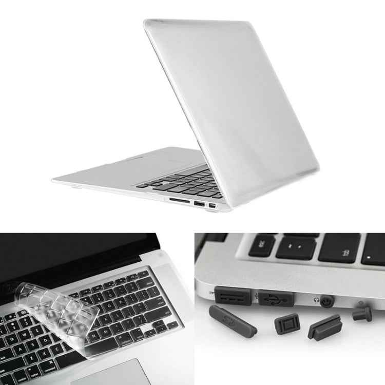 ENKAY for Macbook Air 11.6 inch (US Version) / A1370 / A1465 Hat-Prince 3 in 1 Crystal Hard Shell Plastic Protective Case with Keyboard Guard & Port Dust Plug