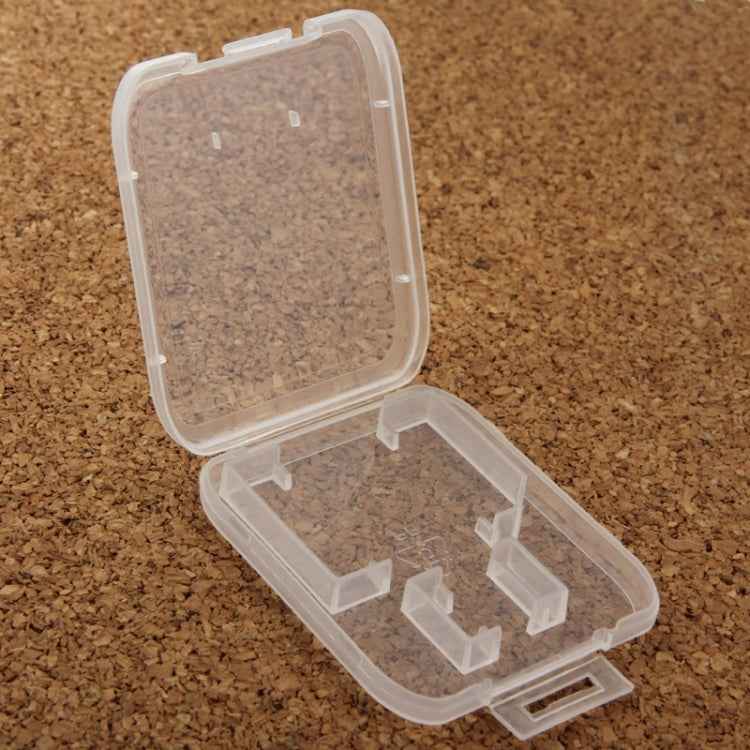 100Pcs Transparent Plastic Storage Card Box for SD Card + Micro SD Card(TF Card)