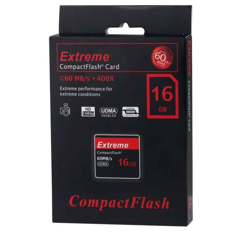 16GB Extreme Compact Flash Card, 400X Read Speed, up to 60 MB/S (100% Real Capacity)