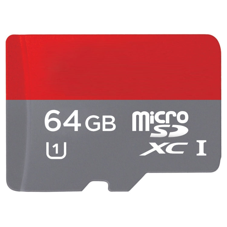 Carte mémoire haute vitesse TF/Micro SDHC UHS-1(U1) de classe 10 de 64 Go, écriture : 15 Mo/s, lecture : 30 Mo/s (capacité réelle : 100 %), 64 Go
