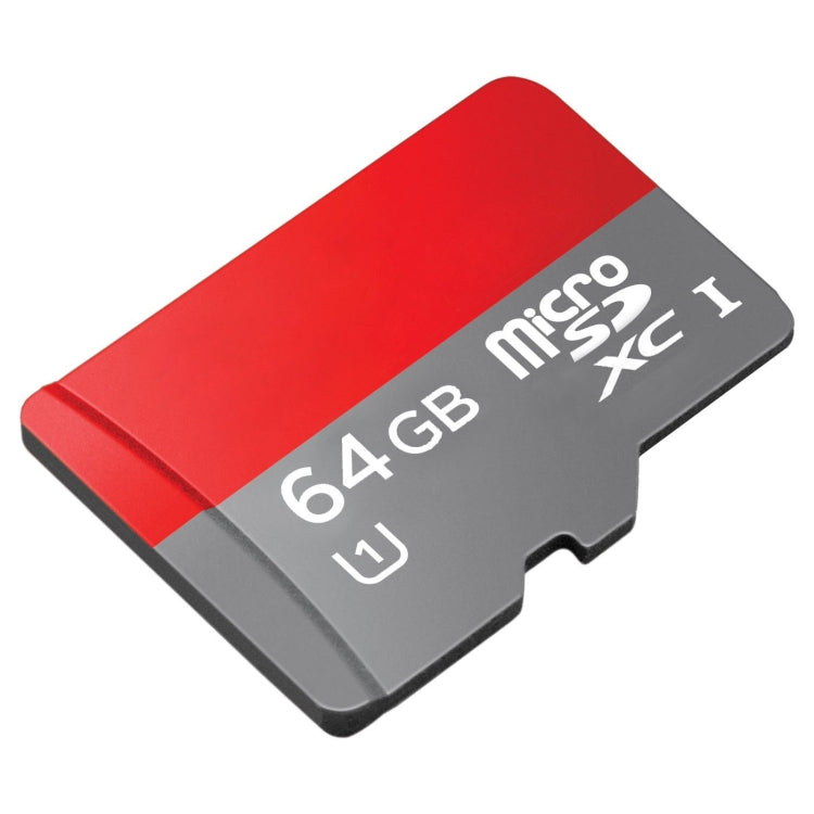 Carte mémoire haute vitesse TF/Micro SDHC UHS-1(U1) de classe 10 de 64 Go, écriture : 15 Mo/s, lecture : 30 Mo/s (capacité réelle : 100 %), 64 Go