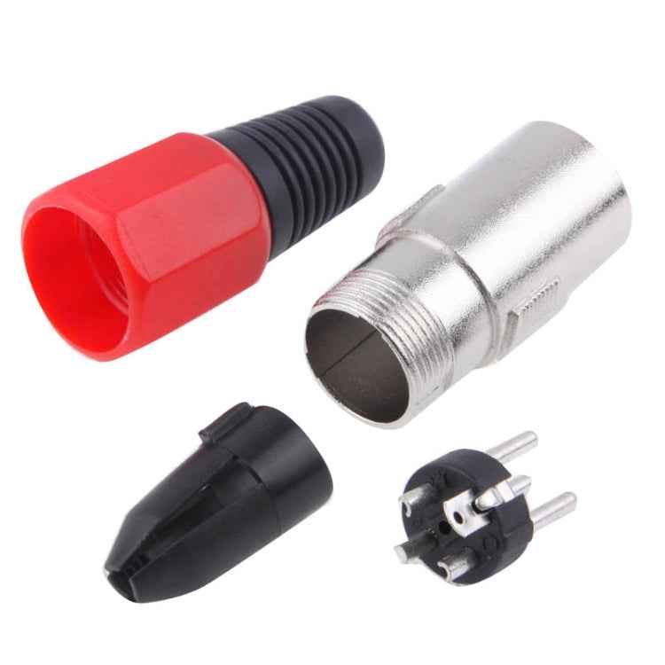 3 Pin XLR Male Plug Microphone Connector Adapter