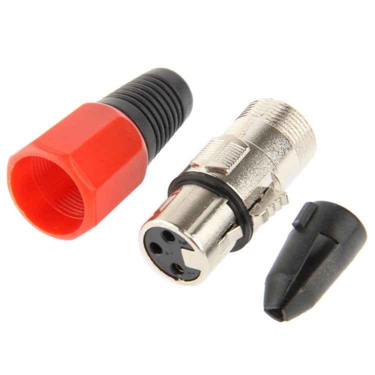 3 Pin XLR Female Plug Microphone Connector Adapter