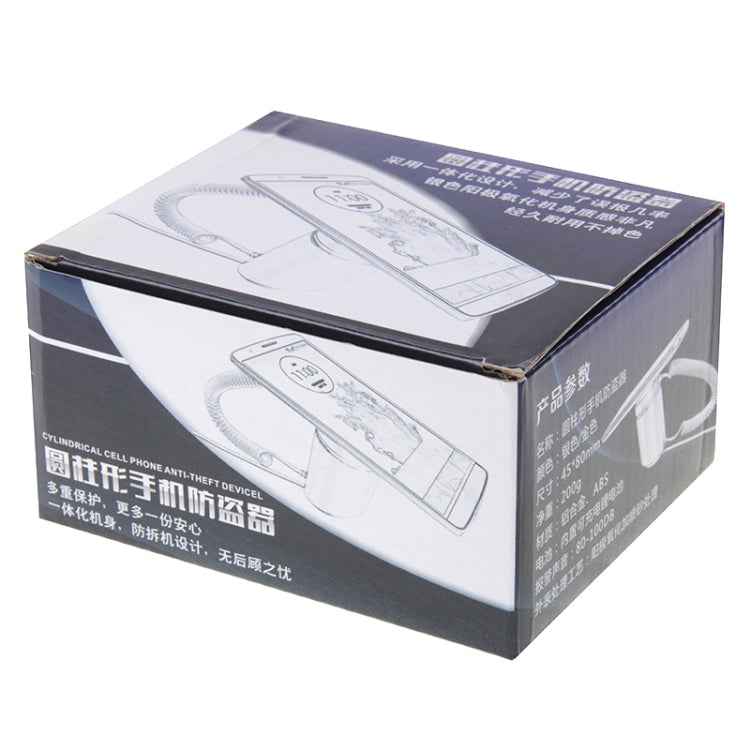 Cylindrical Display Stand Digital Security System Burglar Alarm / Anti-theft Alarm with Password Remote Control for iPhone & iPod & iPad with 8 Pin Port