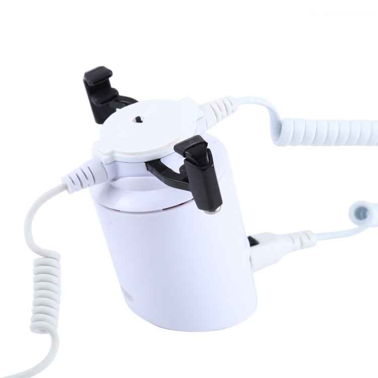 Cylindrical Display Stand Security System Burglar Alarm / Anti-theft Alarm Display Holder with Infrared Remote Control for Smartphones with Micro-USB Port