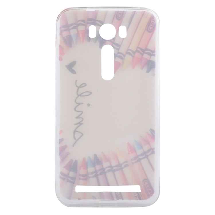 Ultrathin Flowers Pattern Soft TPU Protective Cover Case for Asus Zenfone 2 Laser / ZE500KL 5.0inch
