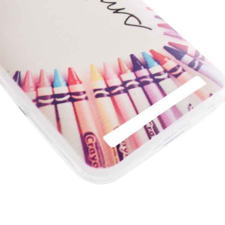 Ultrathin Flowers Pattern Soft TPU Protective Cover Case for Asus Zenfone 2 Laser / ZE500KL 5.0inch