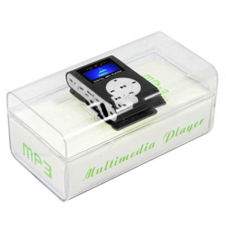 TF / Micro SD Card Slot MP3 Player with LCD Screen, Metal Clip